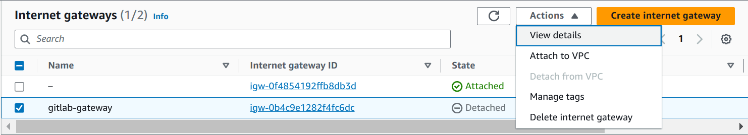 Create gateway